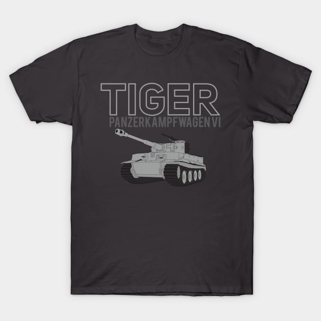 Magnificent Pz-VI Tiger T-Shirt by FAawRay